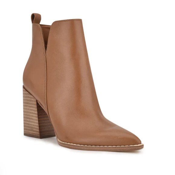 Birds Block Heel Booties in Caramel Sz 11 - BNIB!! - Picture 2 of 10